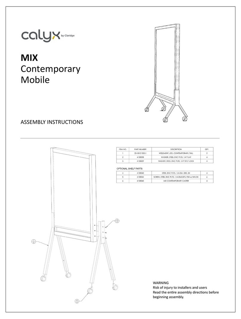 Claridge calyx MIX Assembly instructions