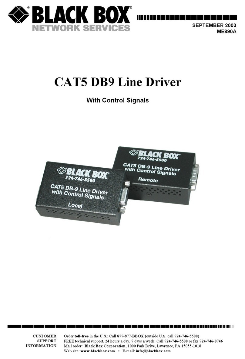 Black Box CAT5 DB9 manual