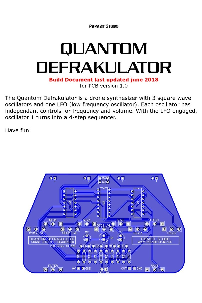 PARASIT STUDIO QUANTOM DEFRAKULATOR User manual