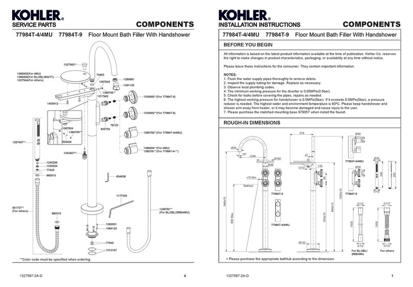Kohler 77984T-4MU User manual Kohler 77984T-4MU User manual