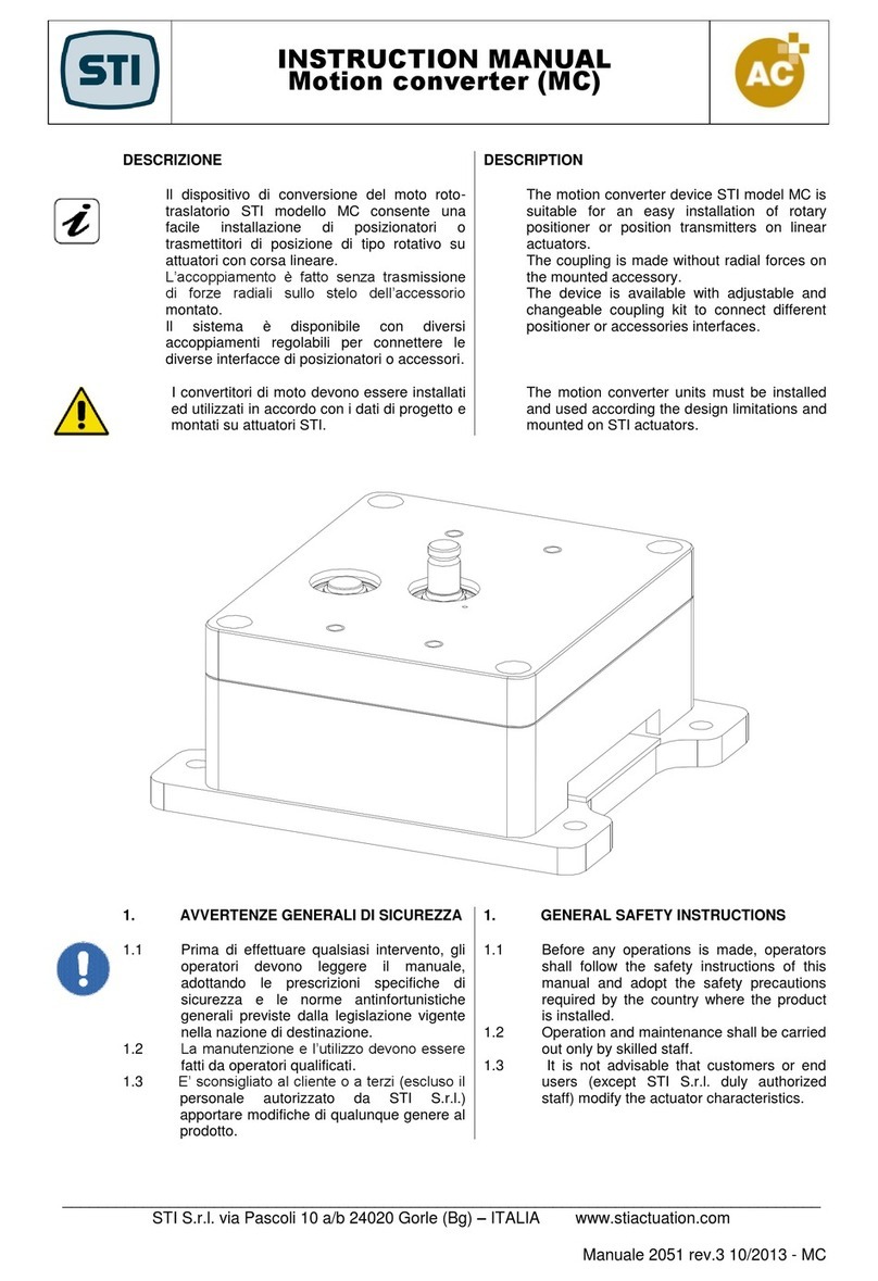 STI MC instruction manual
