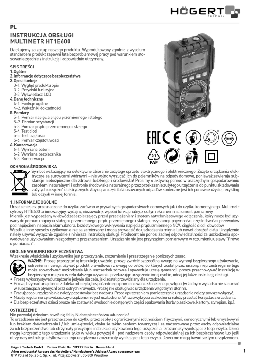 HOGERT HT1E600 user manual