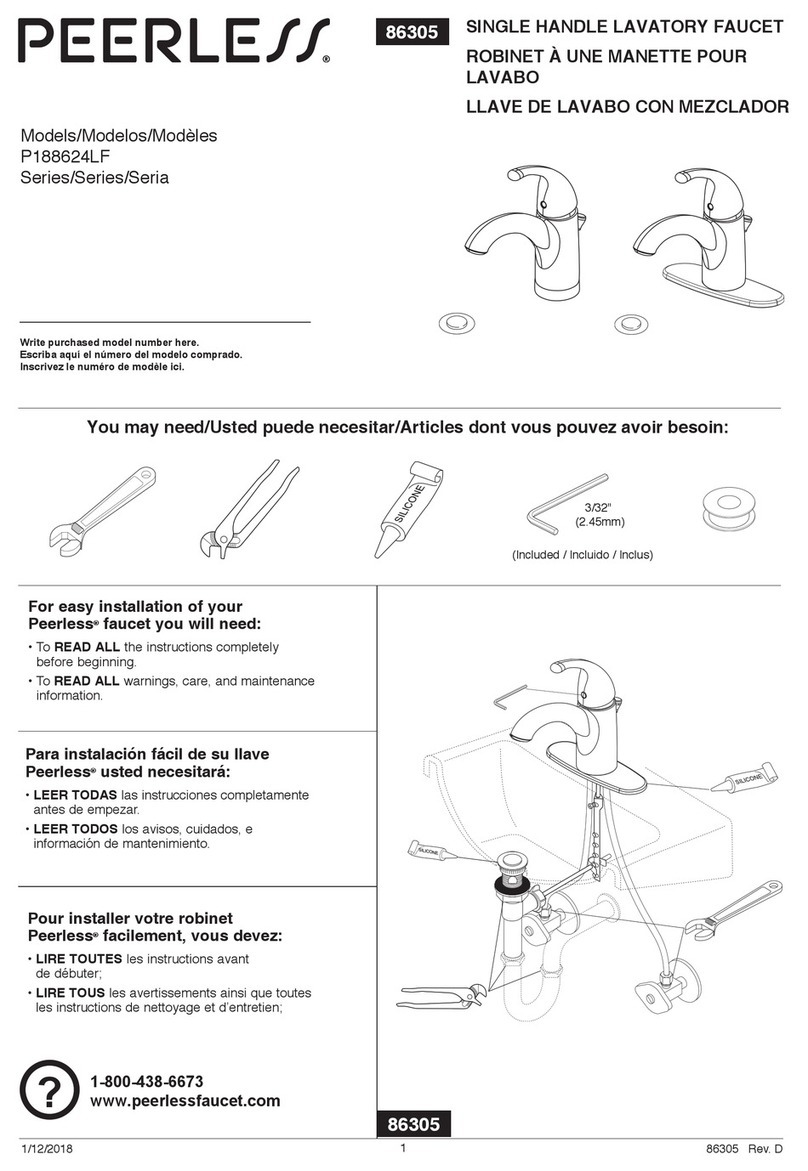 PEERLESS P188624LF installation instructions