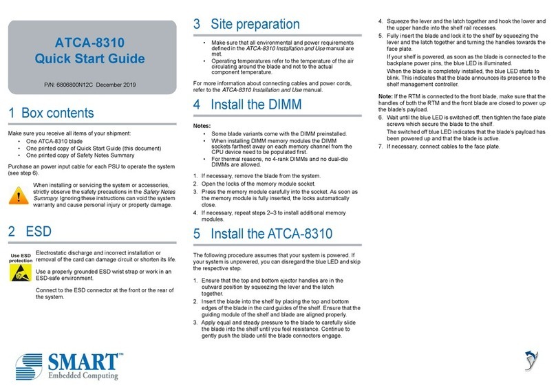 SMART Embedded Computing ATCA-8310 quick start guide