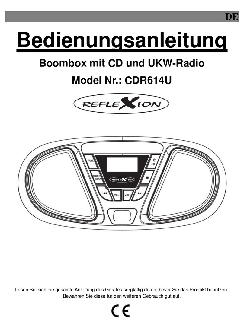 Reflexion CDR614U User manual