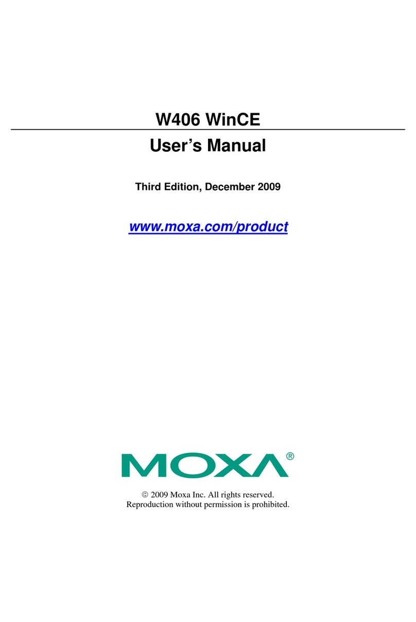 Moxa Technologies W406 WinCE User manual