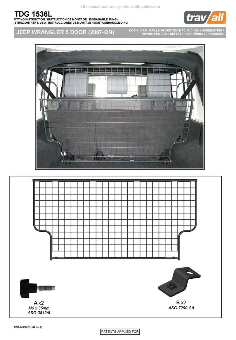 travall TDG 1536L FITTING INSTRUCTION