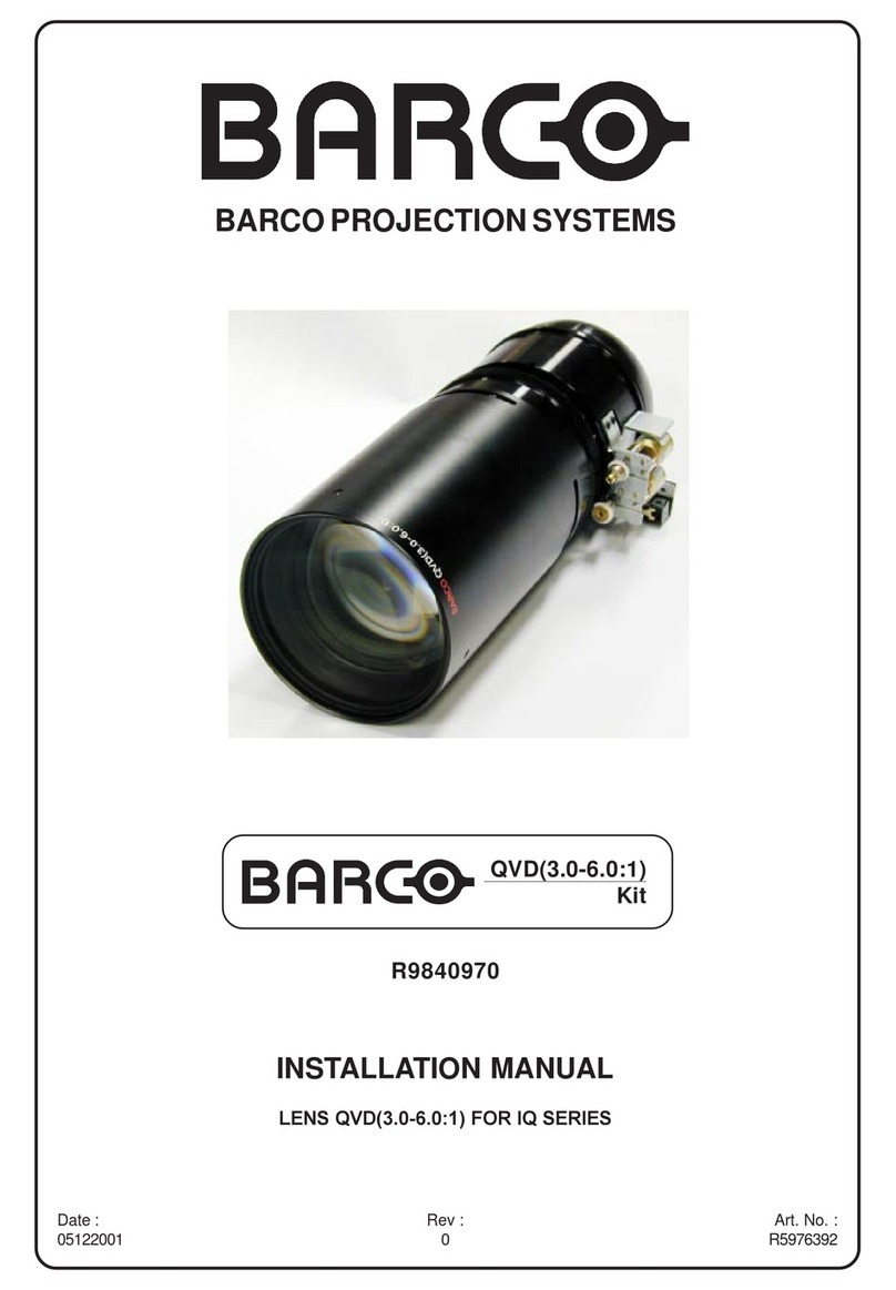 Barco QVD 3.0-6.0:1 User manual