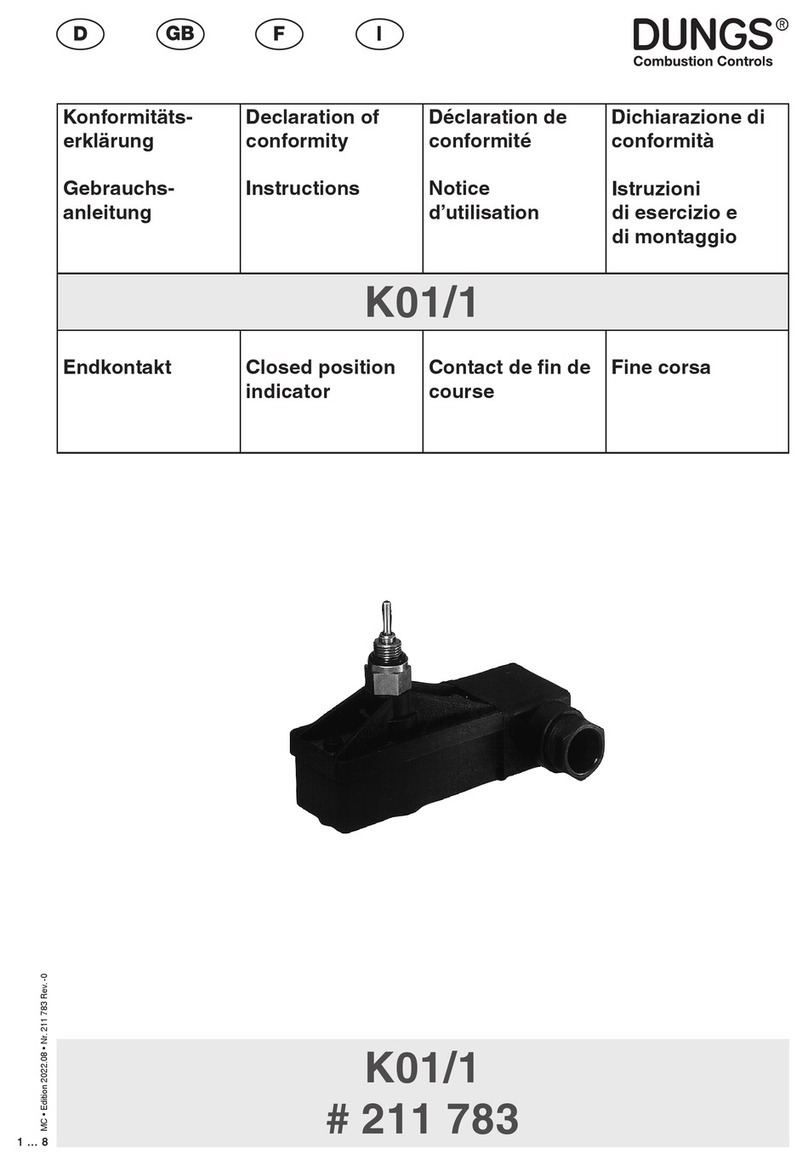 Dungs K01/1 User manual