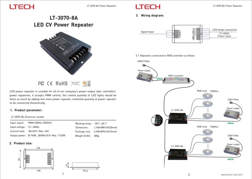 Ltech LT-3070-8A quick start guide