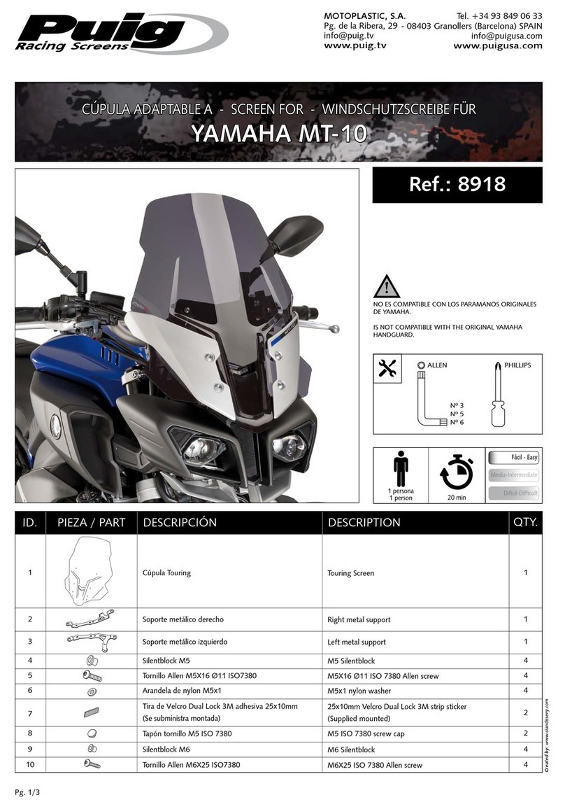 PUIG 8918 Mounting instructions