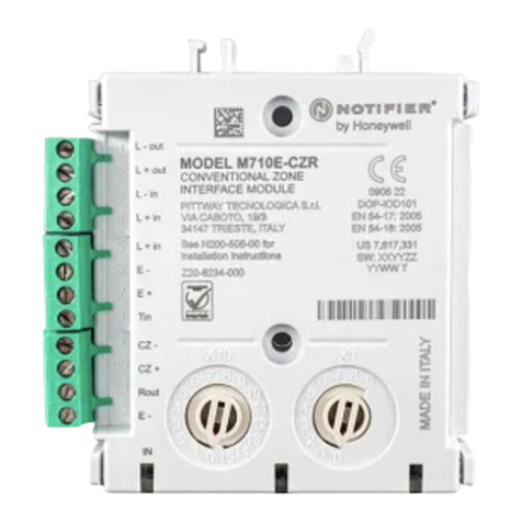 Honeywell Notifier M710E-CZR User manual