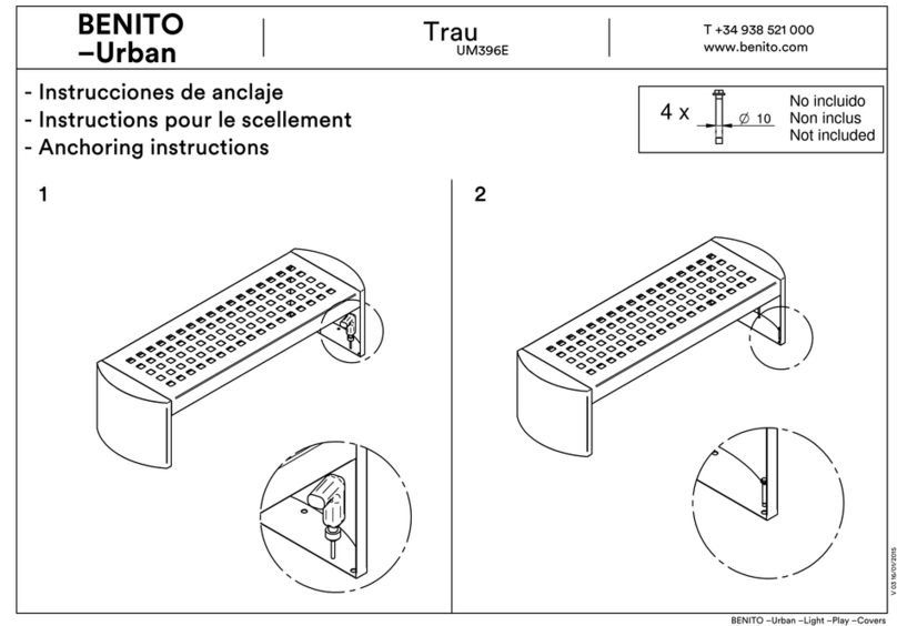 BENITO Urban UM396E Installation instructions