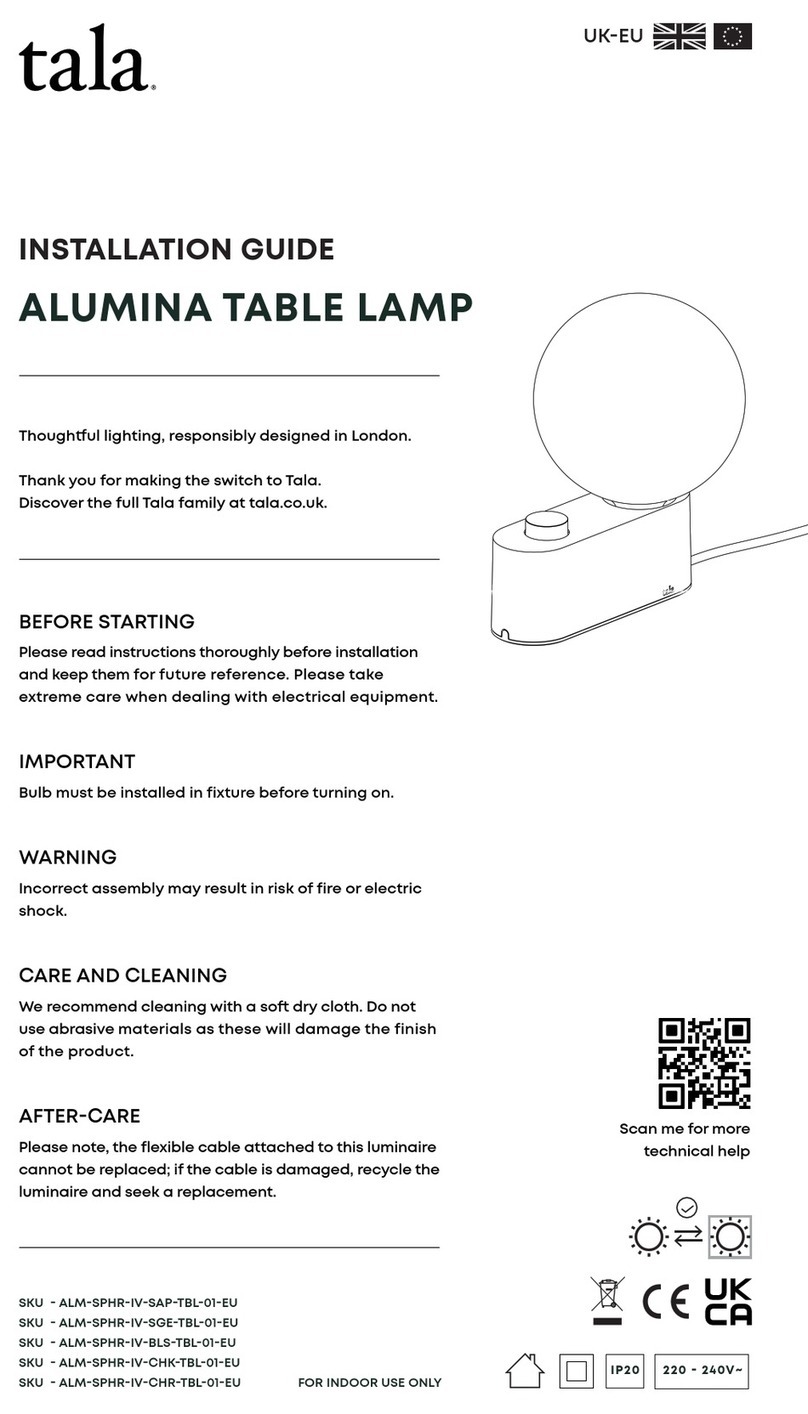 Tala ALM-SPHR-IV-SAP-TBL-01-EU User manual