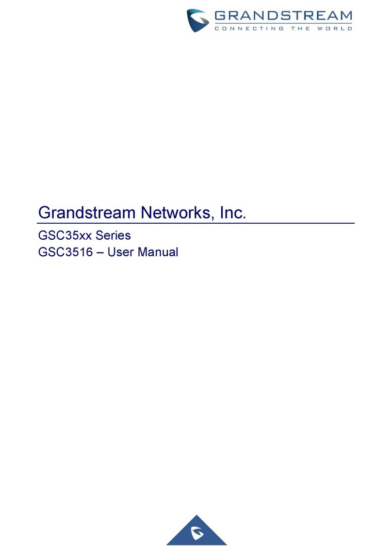 Grandstream Networks GSC35 Series user manual