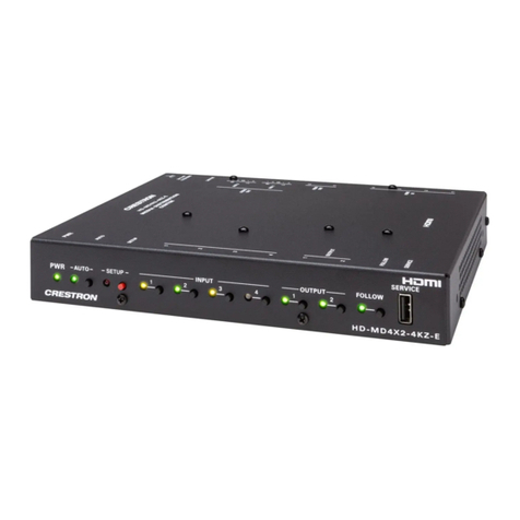 Crestron HD-MD4X2-4KZ-E User manual