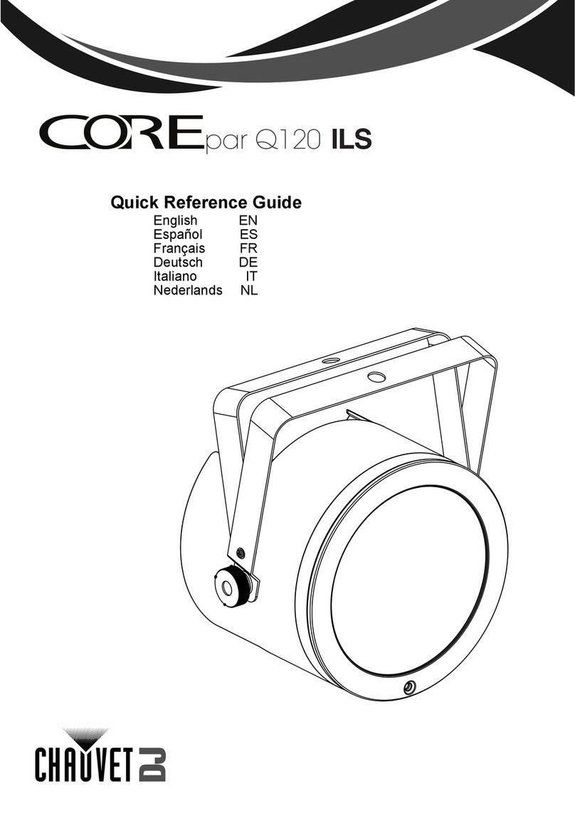 Chauvet DJ COREpar Q120 ILS Quick reference guide