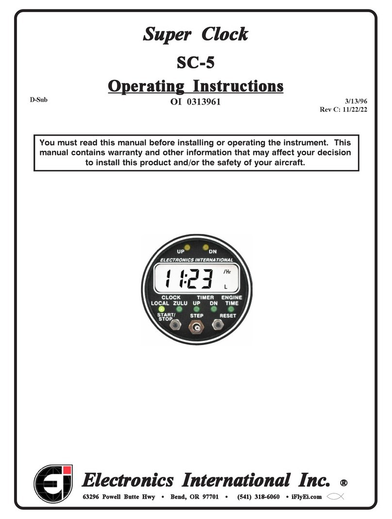 Electronics International Inc Super Clock SC-5 operating instructions Electronics International Inc Super Clock SC-5 operating instructions