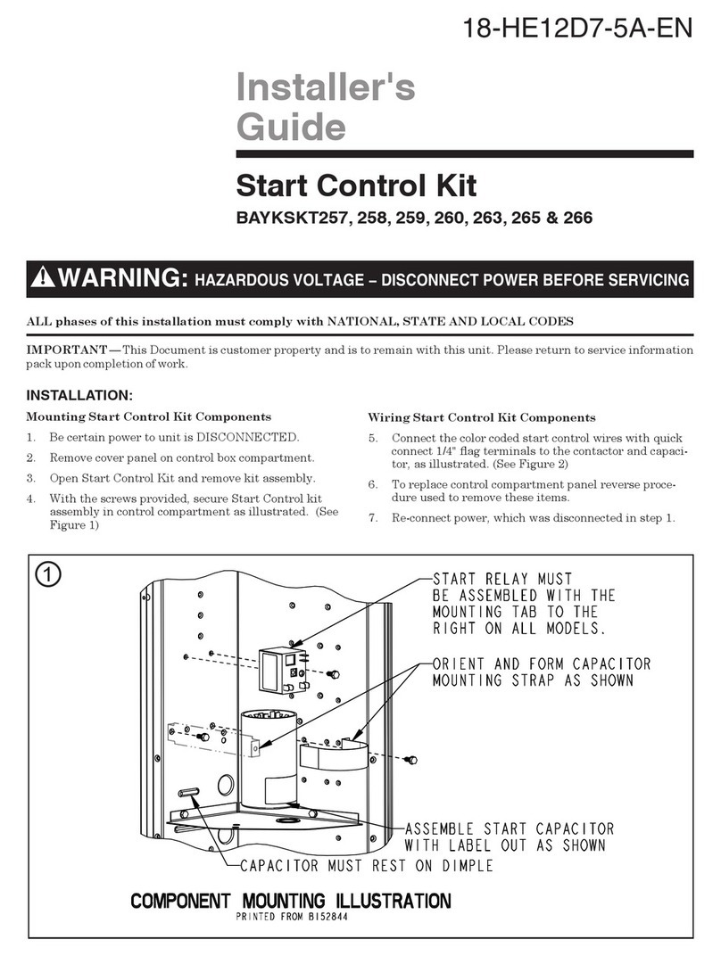 Trane BAYKSKT257 Installer's guide