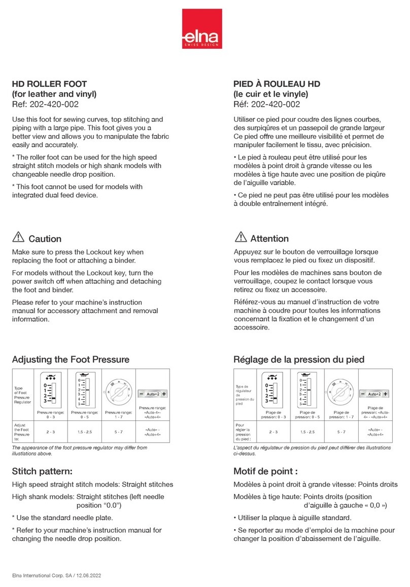 ELNA 202-420-002 User manual