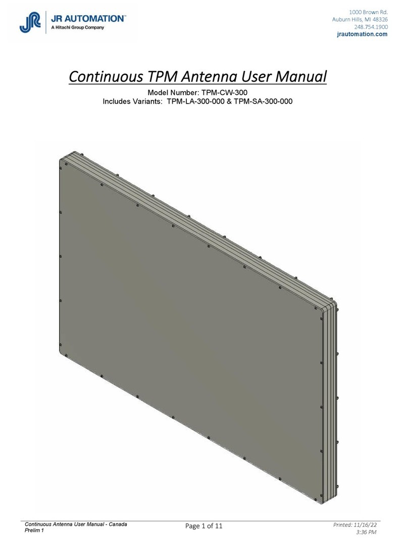 Hitachi JR AUTOMATION TPM-CW-300 User manual