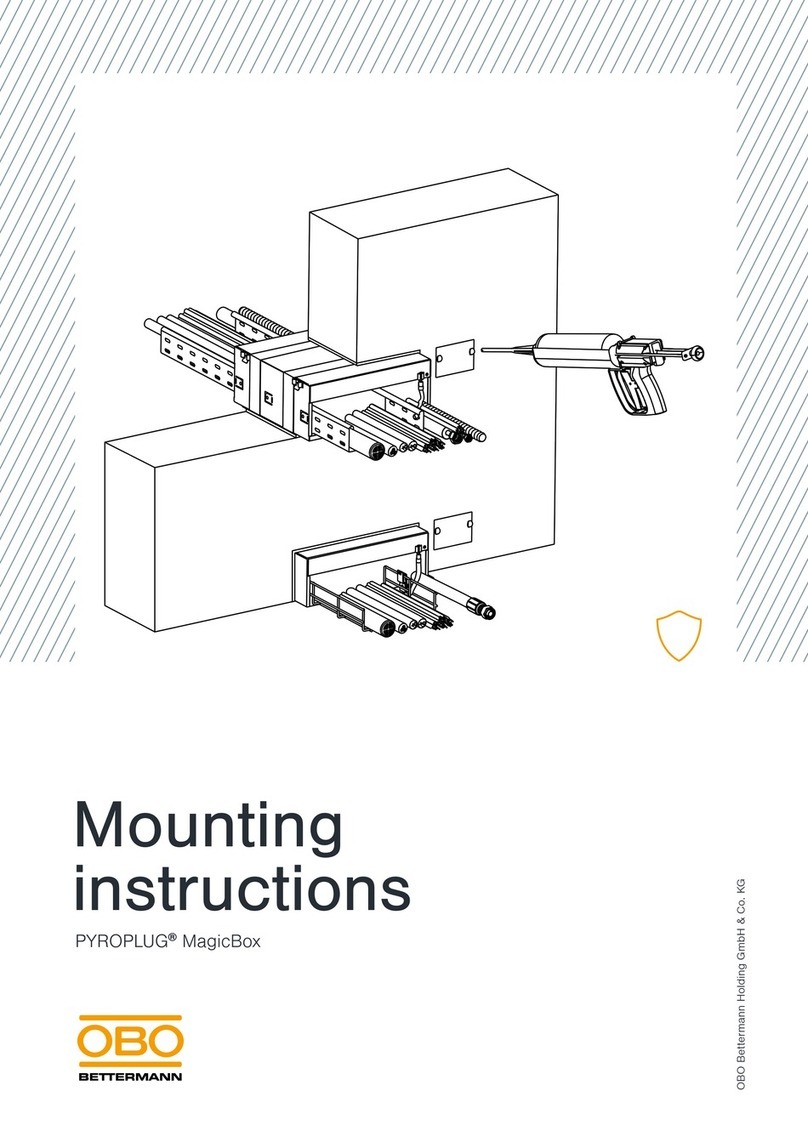 OBO Bettermann PYROPLUG MagicBox Mounting instructions