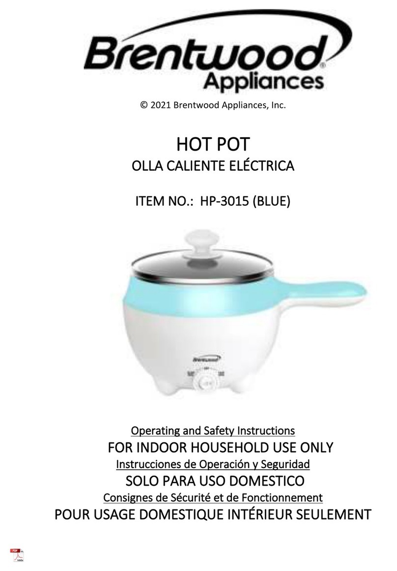 Brentwood Appliances HP-3015 Quick guide