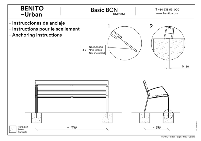 BENITO Urban UM318M Installation instructions BENITO Urban UM318M Installation instructions