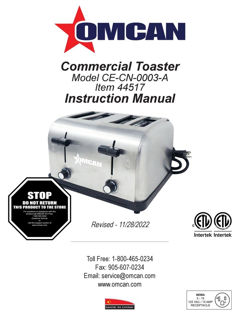 Omcan CE-CN-0003-A instruction manual