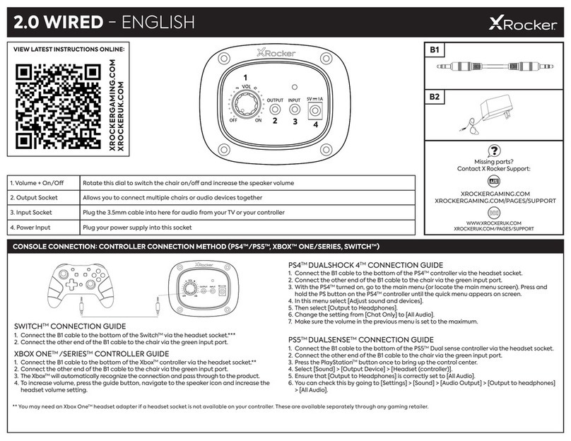 XROCKER 2.0 WIRED User manual