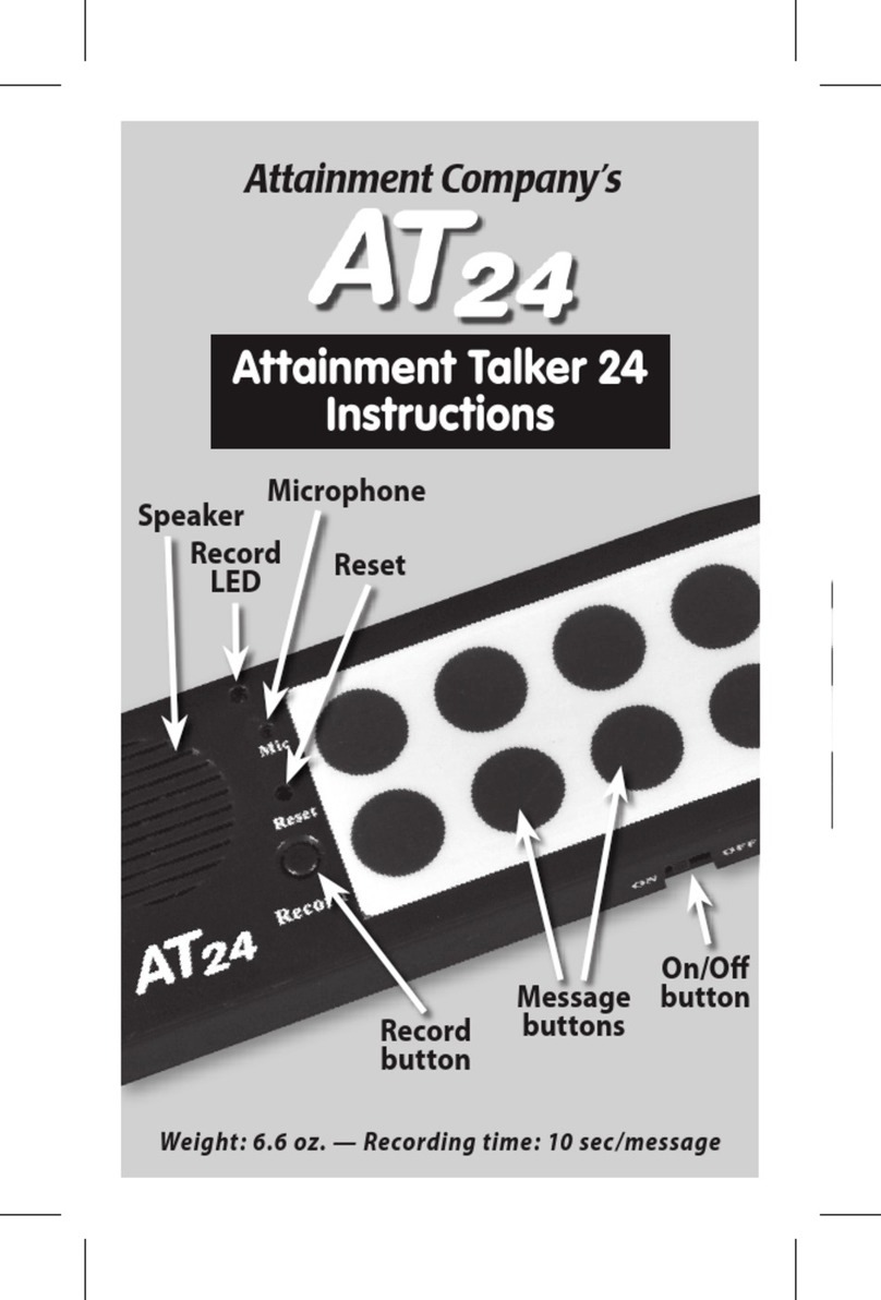 Attainment Company Attainment Talker 24 instructions Attainment Company Attainment Talker 24 instructions