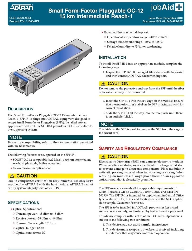 ADTRAN 1184544P2 User manual