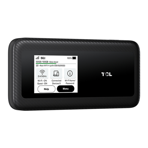 Verizon TCL LINKZONE 5G UW User manual Verizon TCL LINKZONE 5G UW User manual
