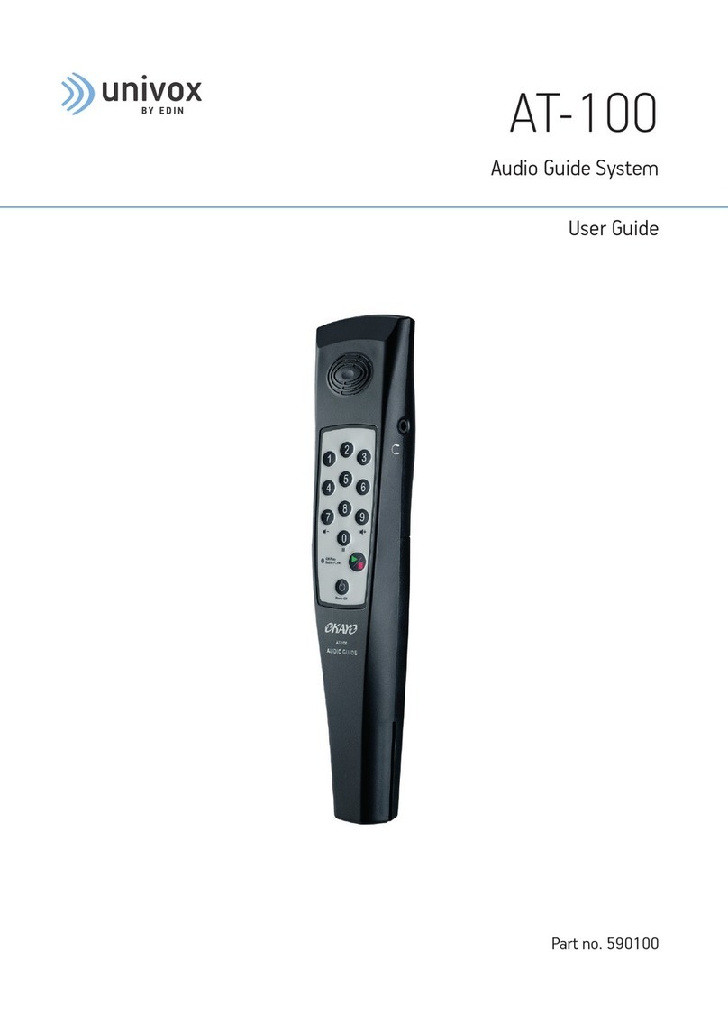 Edin Univox AT-100 User manual