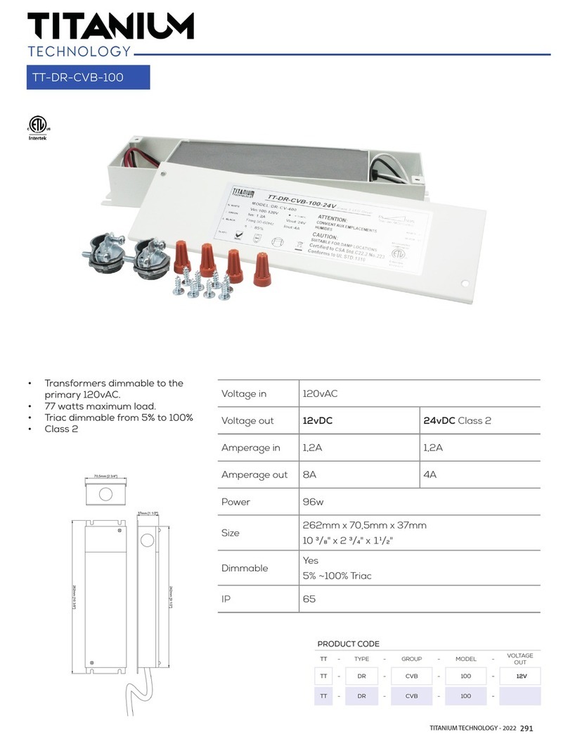 Titanium TT-DR-CVB-100 User manual