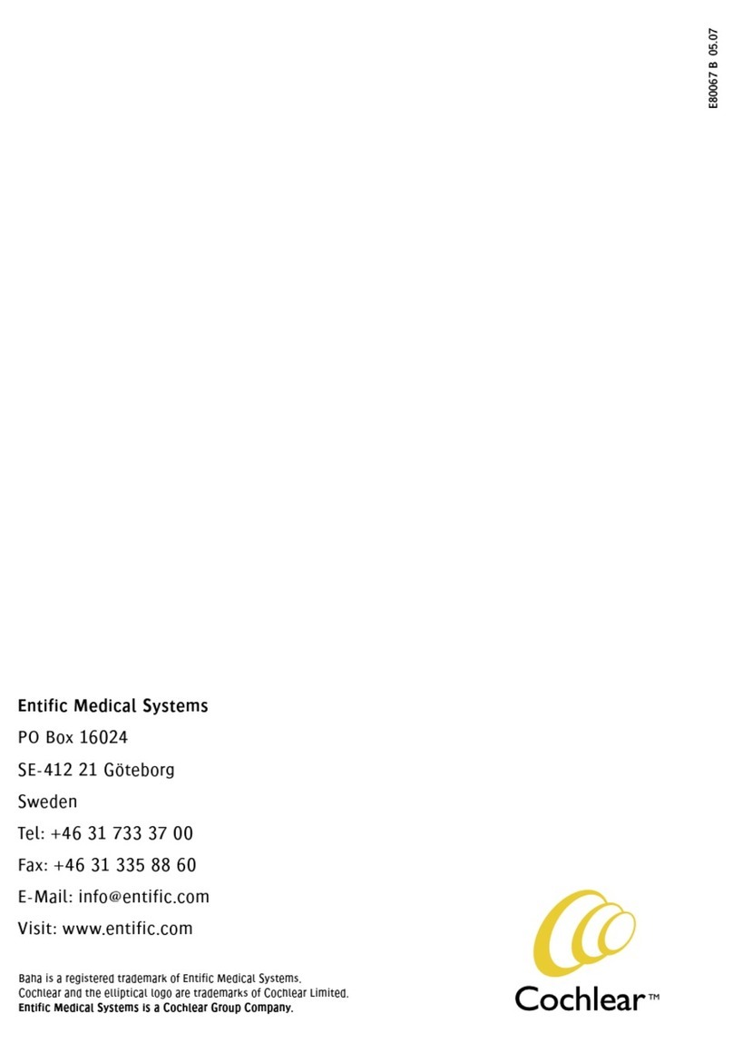Cochlear baha Classic 300 User manual