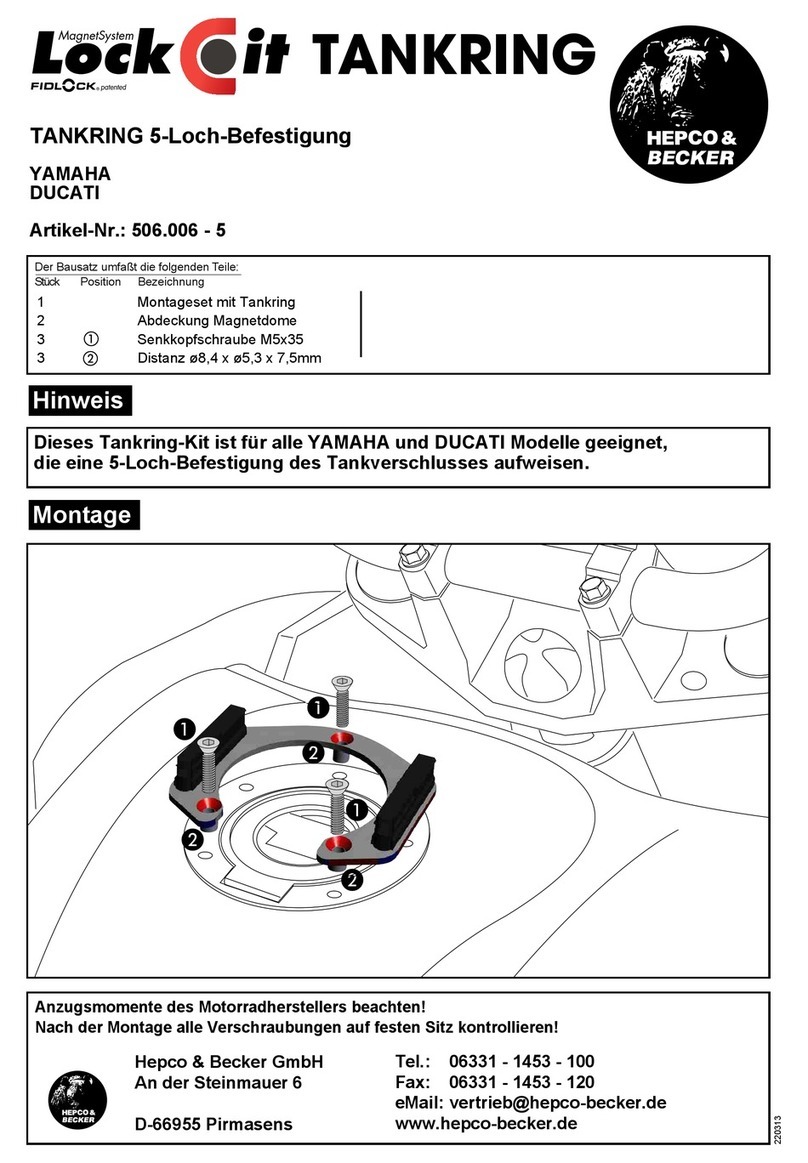 hepco & becker Lock-It TANKRING 506.006-5 User manual hepco & becker Lock-It TANKRING 506.006-5 User manual