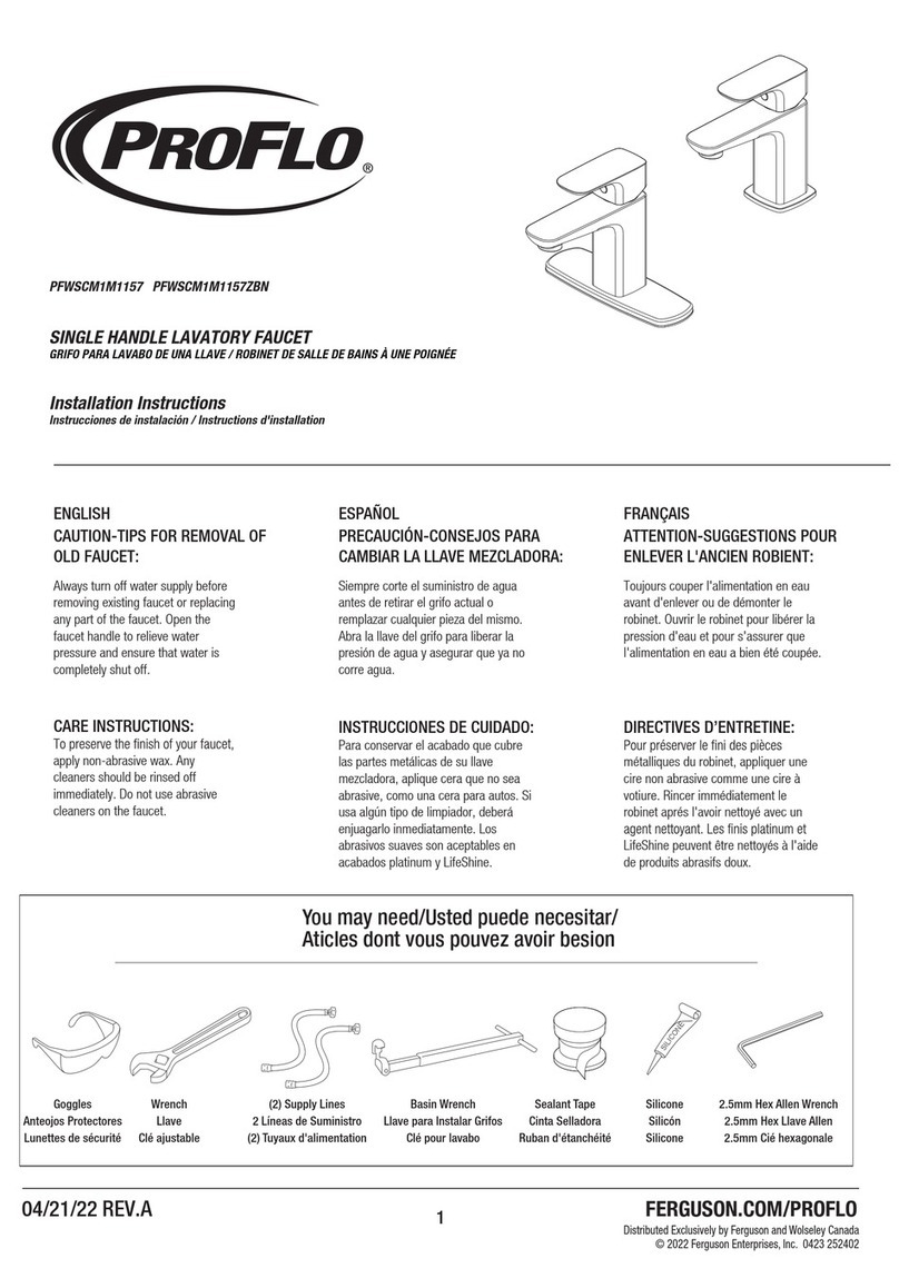 ProFlo PFWSCM1M1157 User manual