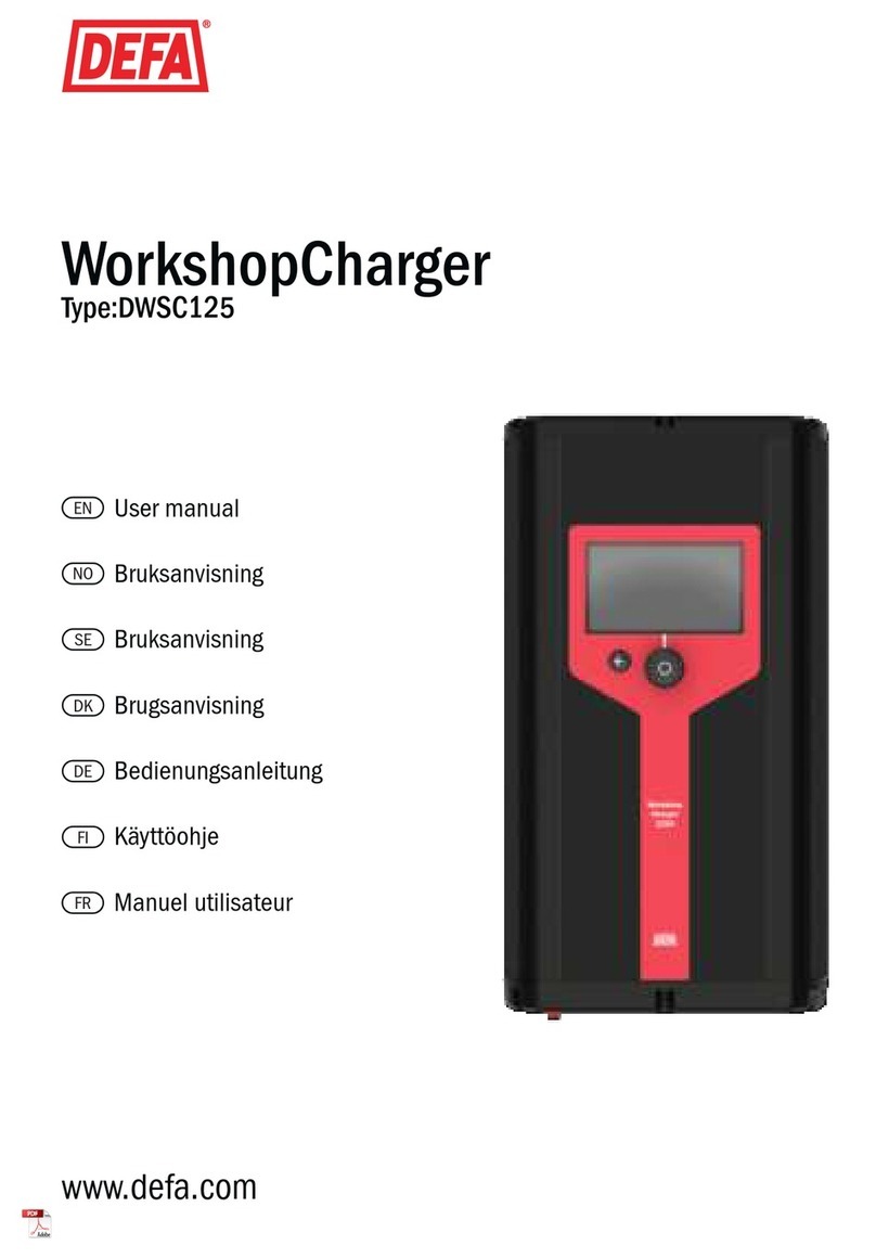 DEFA WorkshopCharger DWSC125 User manual