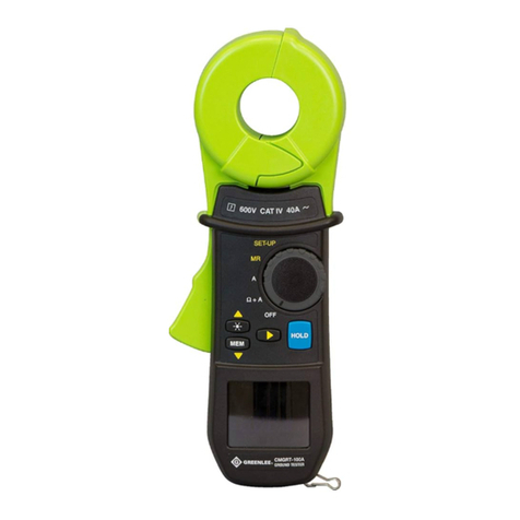 Textron GREENLEE CMGRT-100A-C User manual
