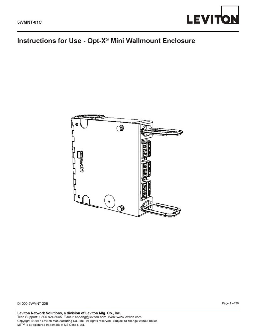 Leviton Opt-X 5WMNT-1C User manual