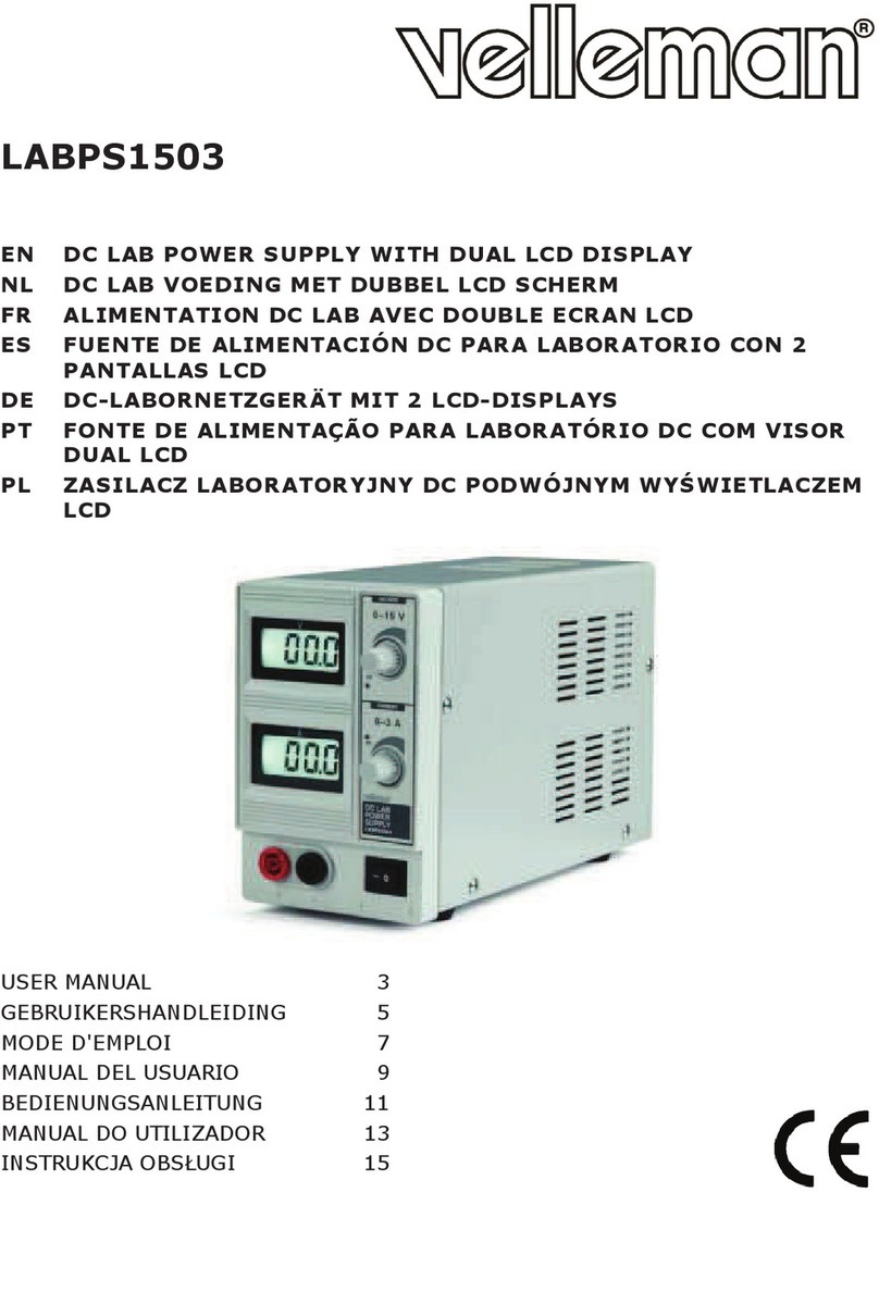 Velleman LABPS1503 user manual