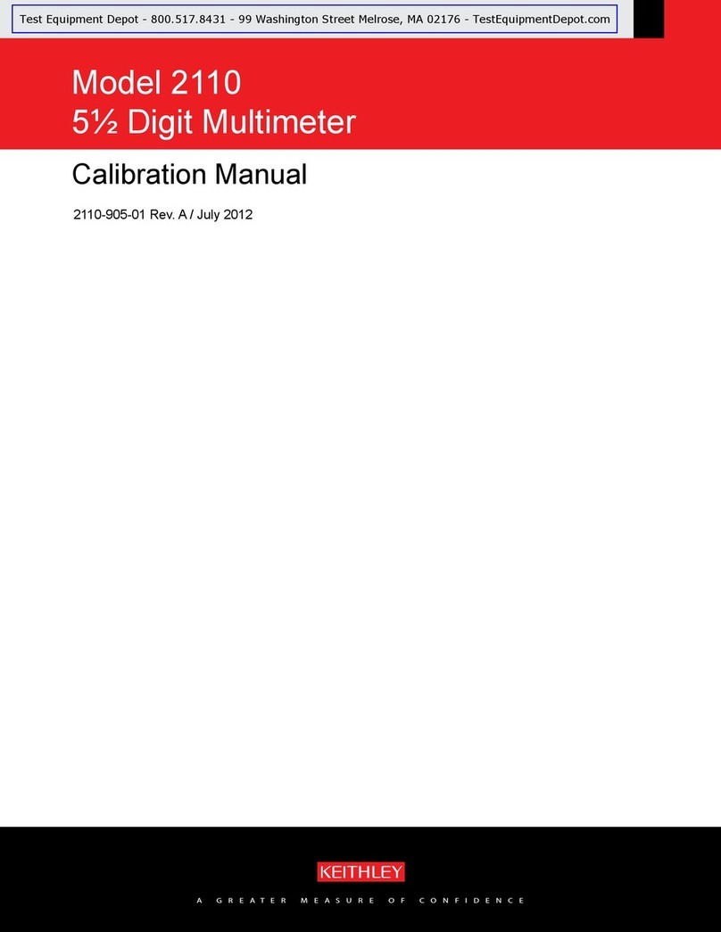 Keithley 2110-100 Calibration manual
