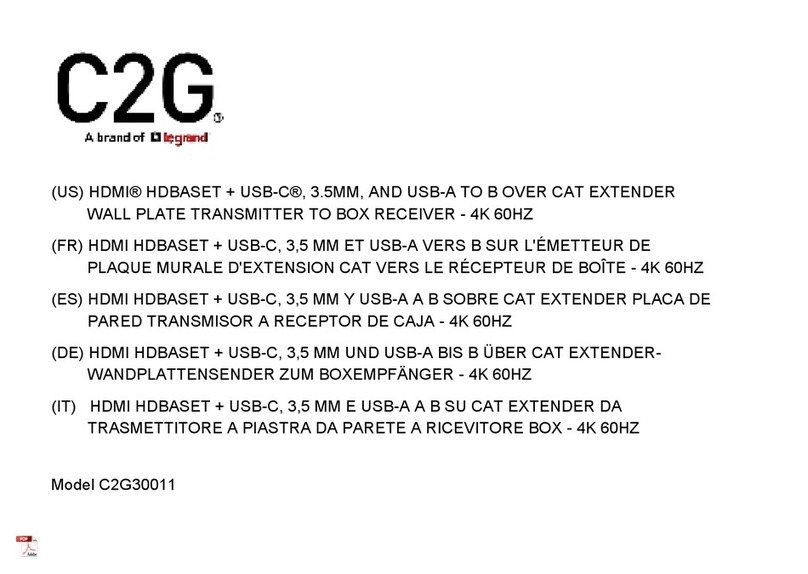 LEGRAND C2G30011 manual