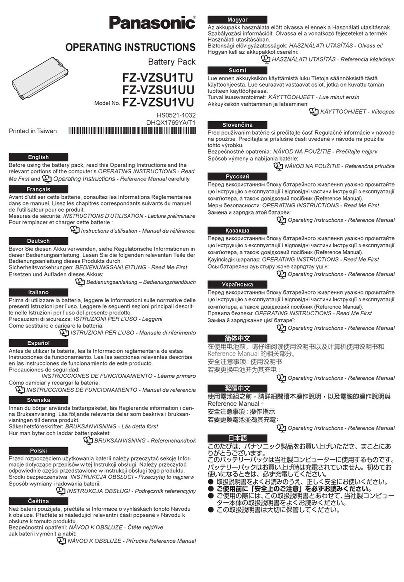 Panasonic FZ-VZSU1TU User manual