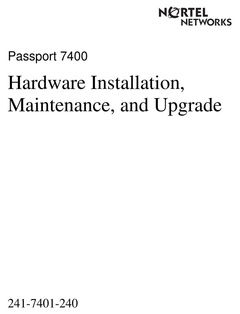 Nortel Passport 7400 Operating instructions