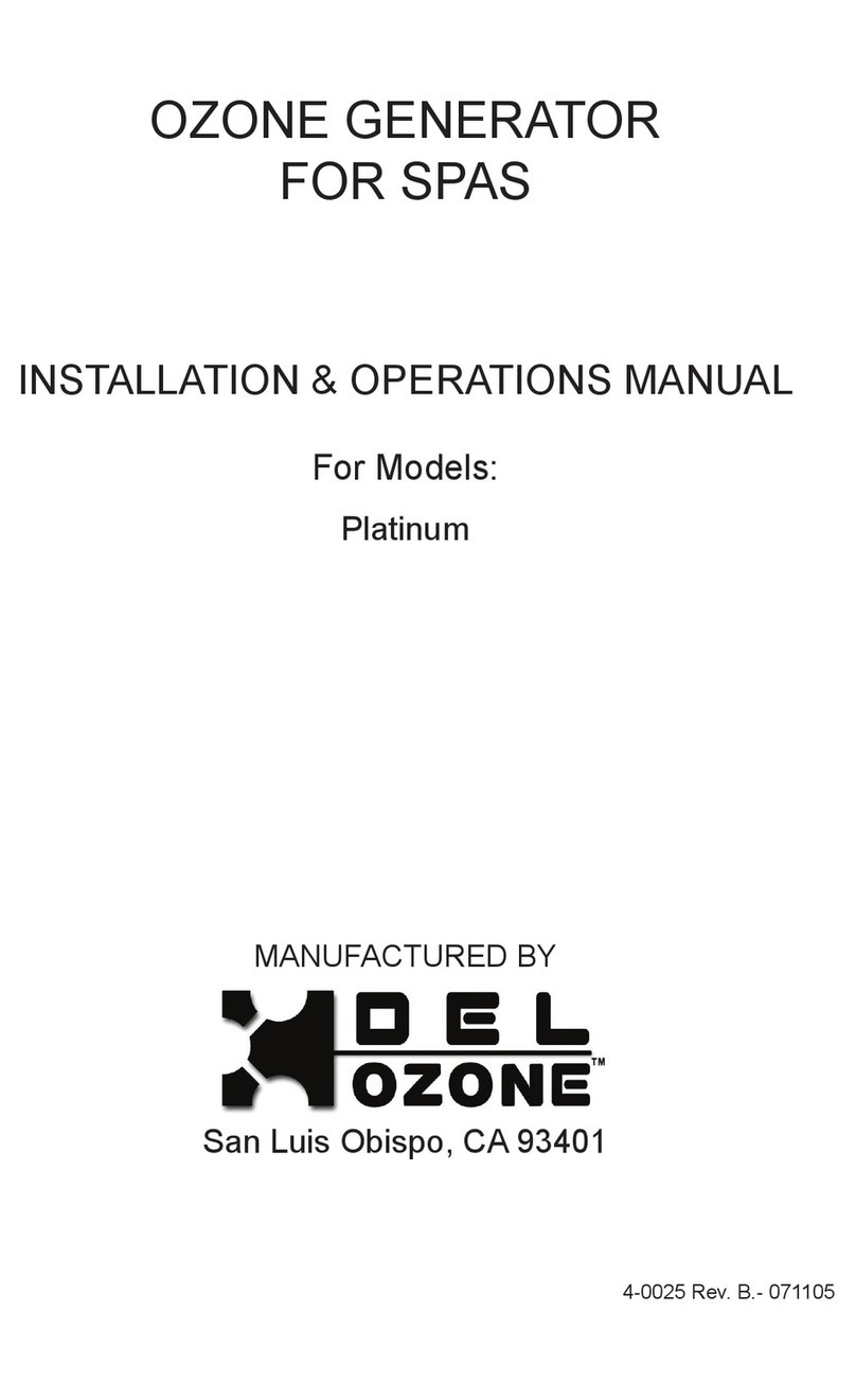 Del ozone Platinum Installation & operation manual
