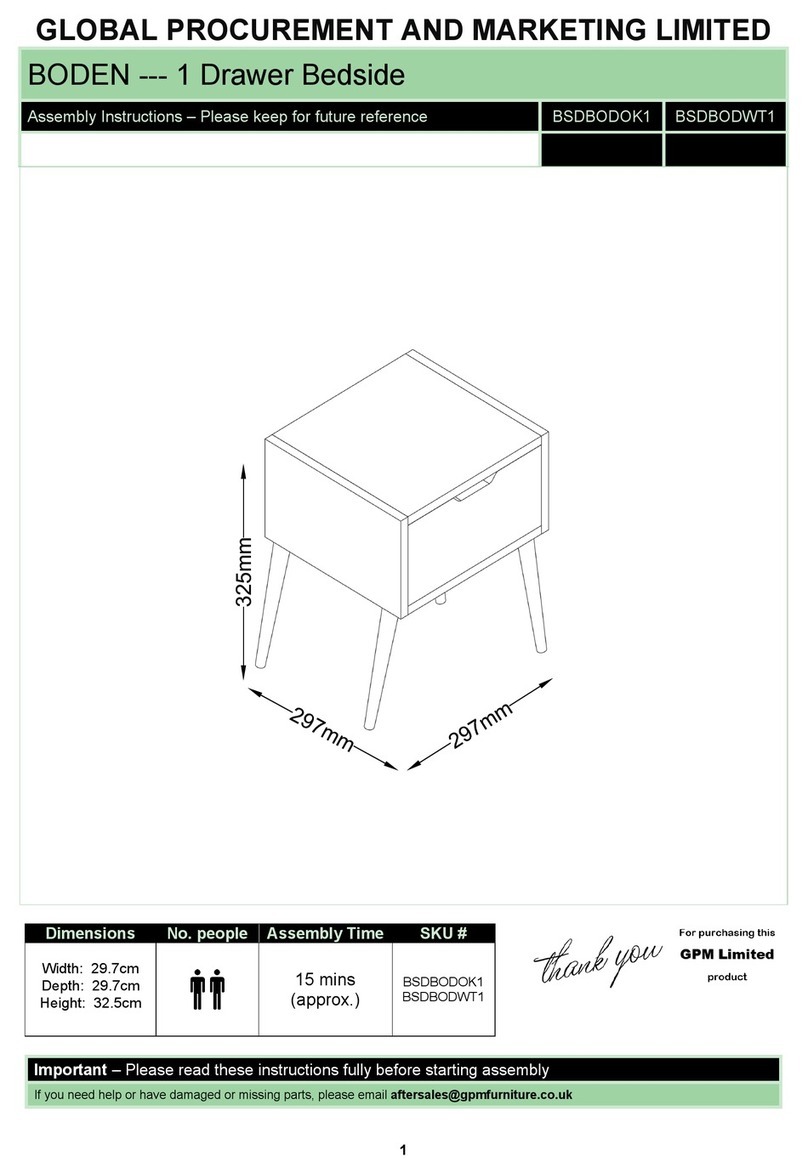 GPM BODEN BSDBODOK1 User manual