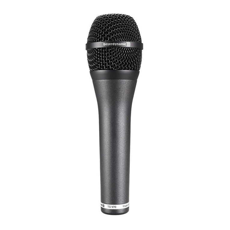 Beyerdynamic TG V70 User manual