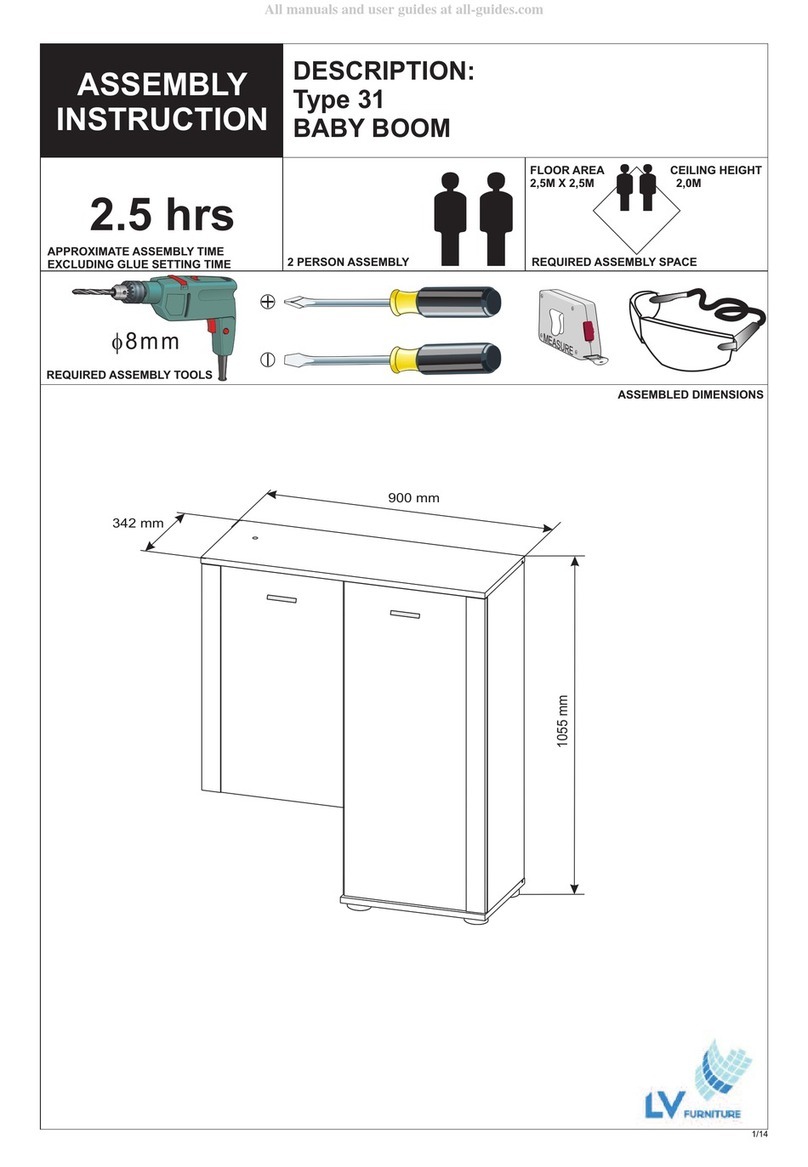 LV Furniture BABY BOOM 31 Assembly instruction